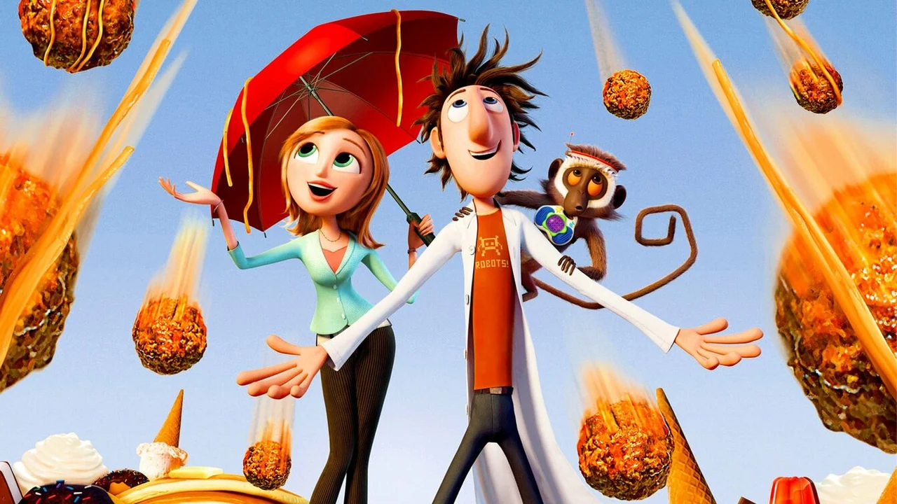 Мультфильм Облачно, возможны осадки в виде фрикаделек (2009)